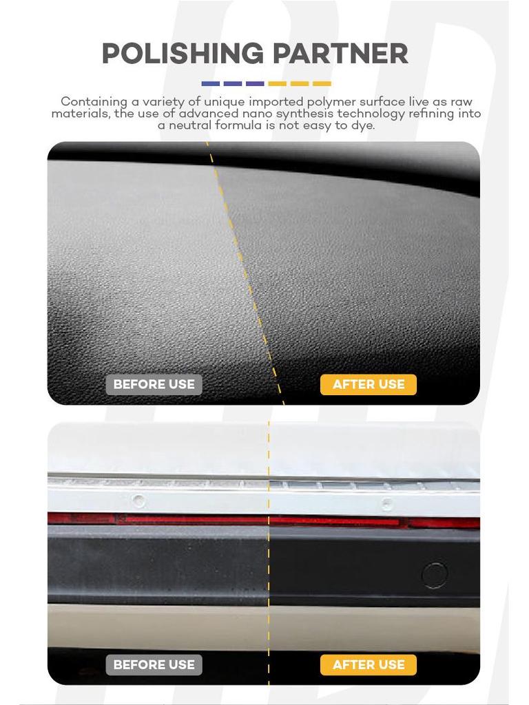 Car Interior and Exterior Plastic Parts Restorer & Repair Kit