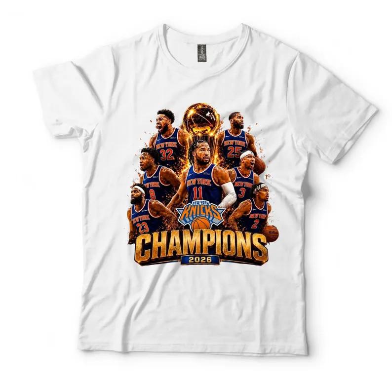 Knicks Championship Run Shirt Blue Orange Victory Tee XL