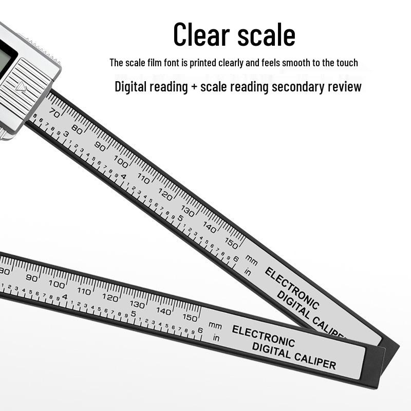 Digital Display Plastic Caliper 0-150mm - Metric & Imperial Jewelry Measuring Tool