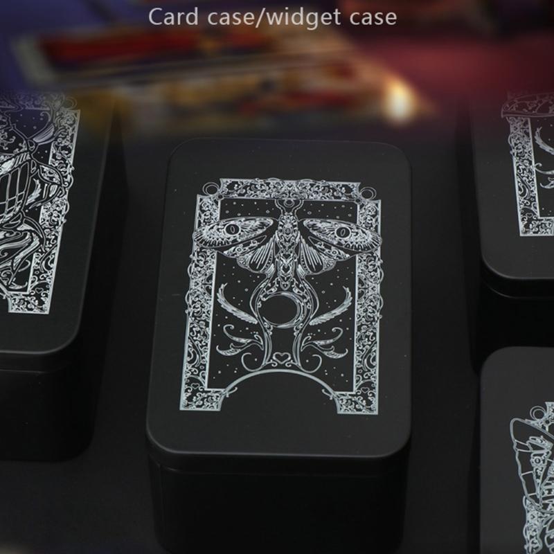 Boîte Tarot Rectangle Rangement Cartes à Jouer Boîte Rangement Bijoux Boîte d'Emballage