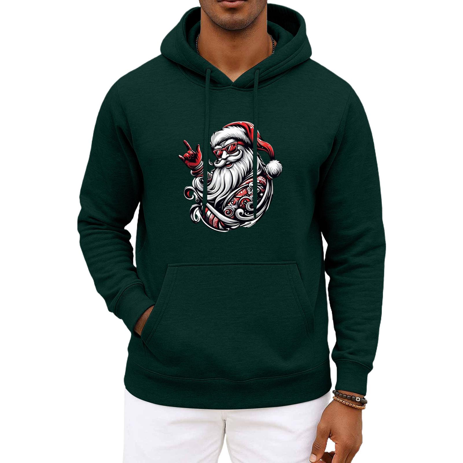 

Men s And Women s Christmas Hooded Hood Long Sleeves Hoodie L