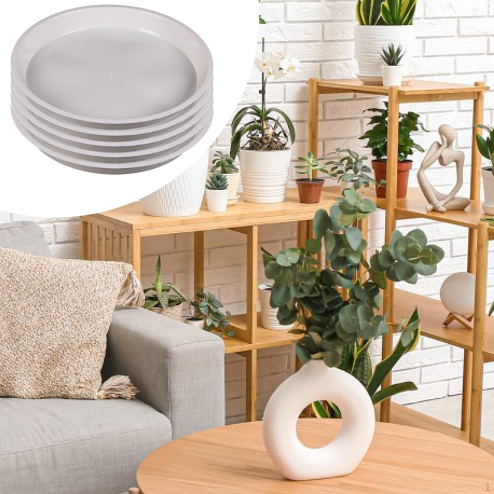 

5 шт. поддонов для растений, поддоны для сбора воды, круглые, практичные, бытовые, прочные, для помещений M