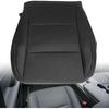 Priprilod Black Perforated Leather Driver Side Bottom Replacement Seat Cover Compatible with Lexus ES350 300h 2013 2014 2015 2016 2017 2018