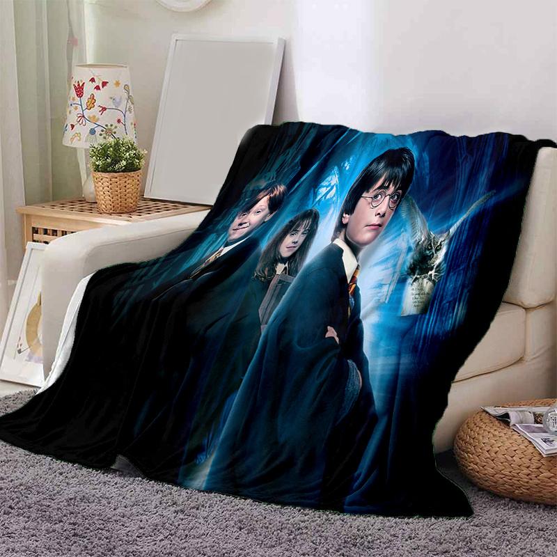 

Harry Potter Hogwarts School Uniform Robe Cloak Costume Cosplay HalloweenPrint Blanket, Soft Blanket For Sofa Office Bed And Travelling Daug 130cm×150cm（50in×60in）