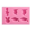 Graduation Cap Silicone Mold Fondant Cake Mould Chocolate Mould Cake Decorating Tools Kitchen Baking Accessories