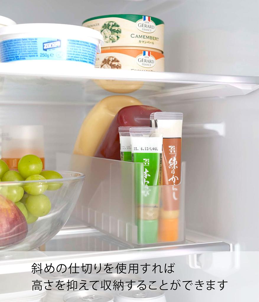 Yamazaki Jitsugyo 8107 Refrigerator Slim Seasoning Storage Rack White X D30 X Tower Refrigerator Storage Upright Storage Door Pocket Storage Approx.