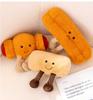 Schattige Cartoon Ontbijt Serie Gefrituurde Deegstokken/Koekjesbrood/Worstzak Kawaii Pluche Speelgoed Kinderen Handgemaakte Poppen Cadeaus