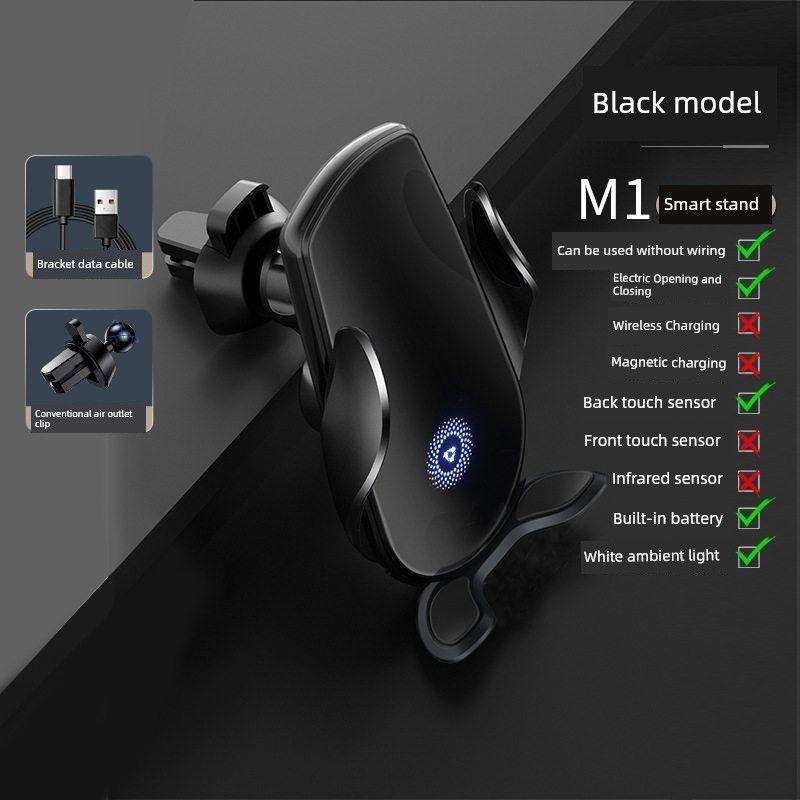 

Magic Clip M123 Car Wireless Charger Phone Holder Automatic Induction Electric Clamping Navigation Stand Car Mount M1 Electric Version [Black]