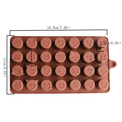 Silikonowa forma do ciasta 28 kratek Smiley Memes Expression DIY Chocolate Fudge Christmas Cake Ice Cube Mold Narzędzie do pieczenia w kuchni
