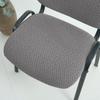 2Pcs/Set Jacquard Folding Dining Chair Cover Elastic Chairs Backrest Seat Covers Office Chair Slipcover For Banquet Wedding Home