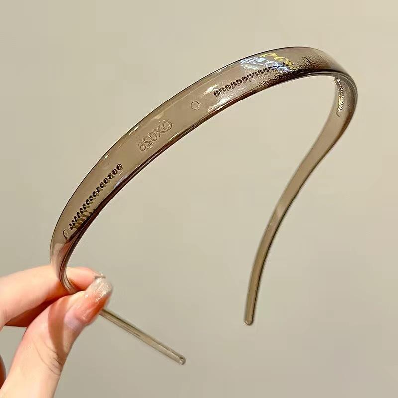 Forme de Monture de Lunettes de Soleil Tendance Serre-têtes Acryliques pour Femmes Serre-tête Denté Antidérapant Sans Trace Cerceau pour Cheveux Accessoires pour Cheveux