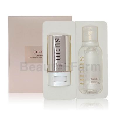 Su:M 37 Degree Sunaway Velvet Sun Stick 18g Special Set (+ Built-in Cleansing Water) Sun Cream, 1 Set