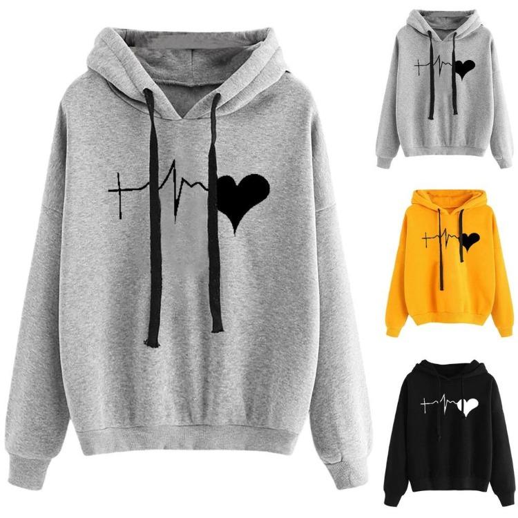 Women's Clothing Cartoon Printing Loose Bottoming Sweater Long Sleeved Casual Autumn Winter New