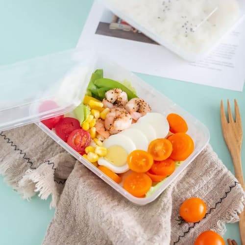 Ensbelei 16 oz Einweg-Lebensmittelaufbewahrungsbehälter mit luftdichten Deckeln, Wiederverwendbare Deli Meal Prep Behälter, 50 Stück, Auslaufsicher, Mikrowellen-, Spülmaschinenfest,