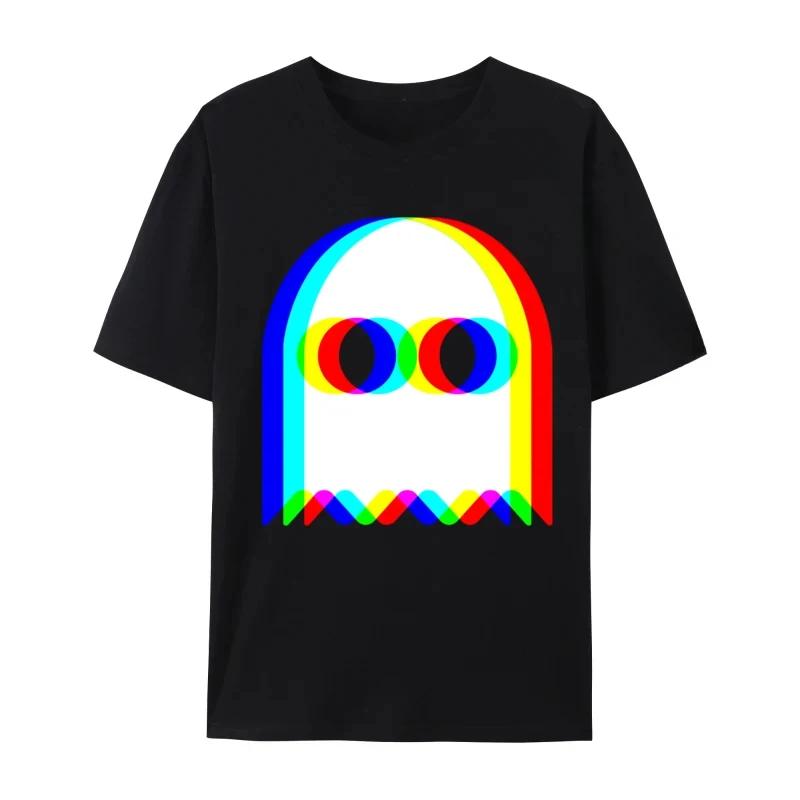Funny Ghost Psychedelic Vaporwave Halloween Techno Wild EDM Music New Arrivals Normal Cool TShirts Womens Tops and TShirts S
