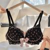 Women Black Pink Bras Cute Design Girls Underwear Push Up Sexy Bras Fashion Backless Sling Lace Lingerie