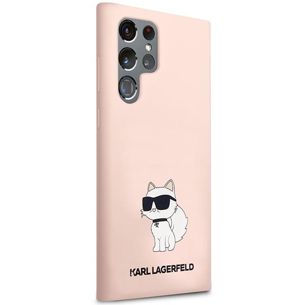 Karl Lagerfeld Klhcs23Lsnchbcp S23 Ultra S918 Hardcase Różowy/Pink Silicone Choupette