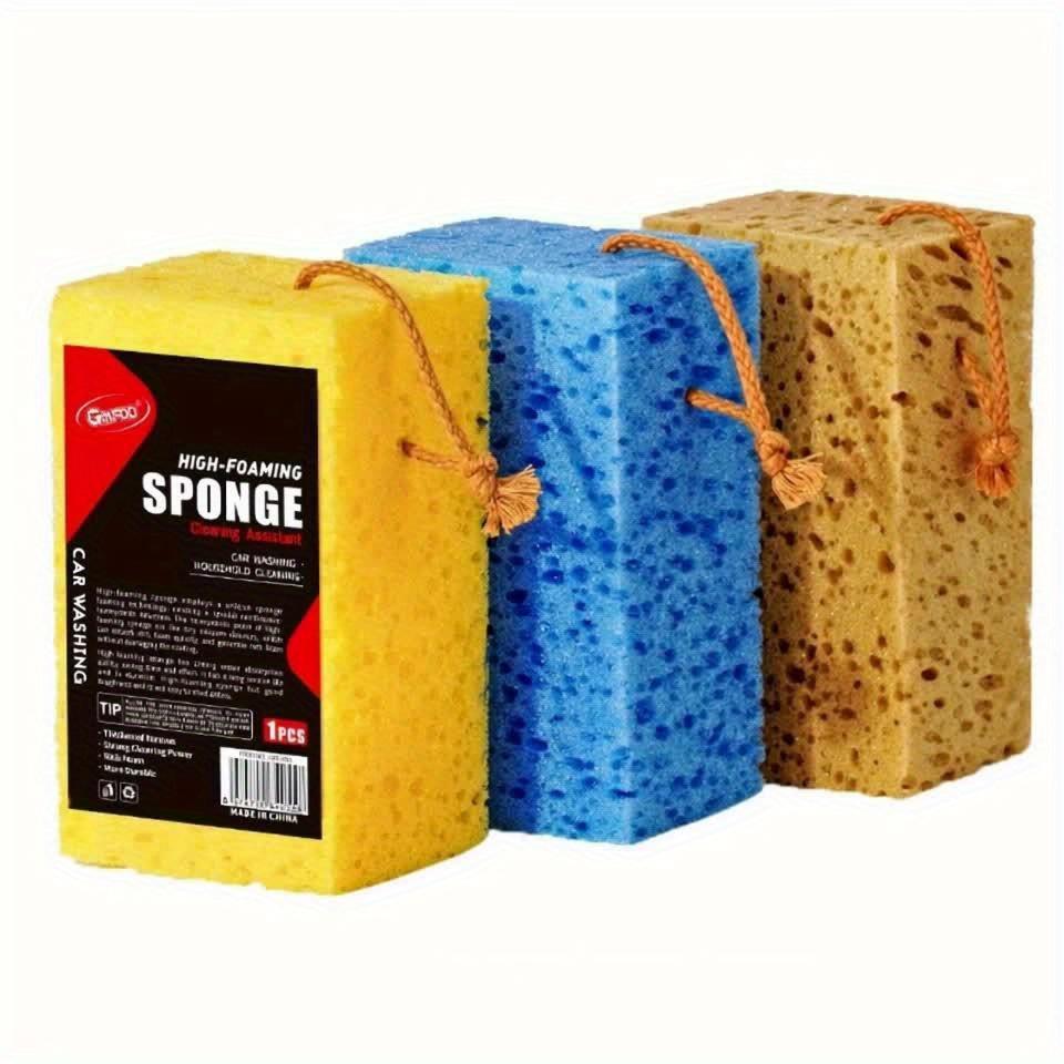Thickened high foam car wash sponge large honeycomb seaweed sponge block car supplies beauty cleaning decontamination sponge wipe