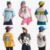 [Choose 3 Pieces from 179] Mqd Children's Short-Sleeved T-Shirt Summer Boys and Girls Color-Blocking Printed Loose T-Shirt