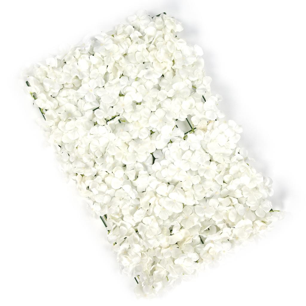 Artificial Flowers Wall DIY Silk Flower Decoration for Wedding Party Stage Background White