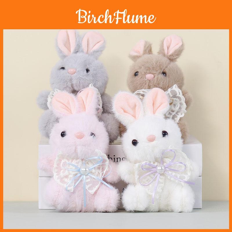Plush Bunny Keychain Cute Cartoon Rabbit Bag Charm With Pp Cotton Filling For Girls And Kids