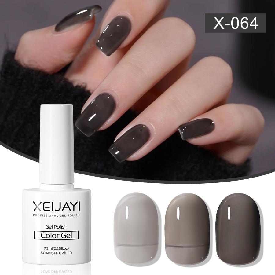 

7,3 мл профессиональный набор гель-лаков Nude Ice, долговечный набор для салонного маникюра, домашний инструмент для дизайна ногтей