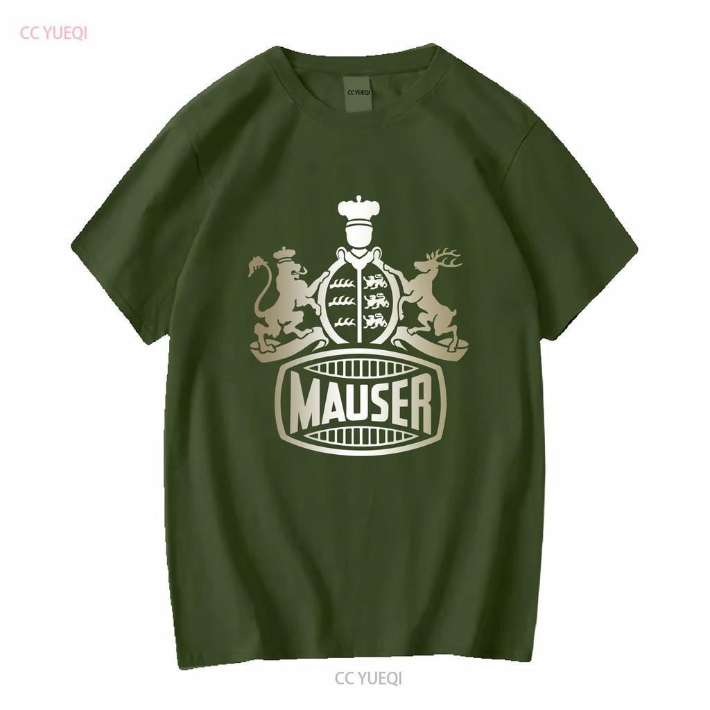 Mauser Feuerwaffen T-Shirt Deutsche Waffen k98 WW1 WW2 Logo Herren Waffe Deutschland lang- oder kurzärmlig Vintage Gewaschen homme