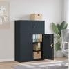 VidaXL Filing Cabinet Anthracite 90x40x130 Cm Steel 3188329
