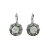 Millenia Drop Earrings Round Cut Women Black 5636567