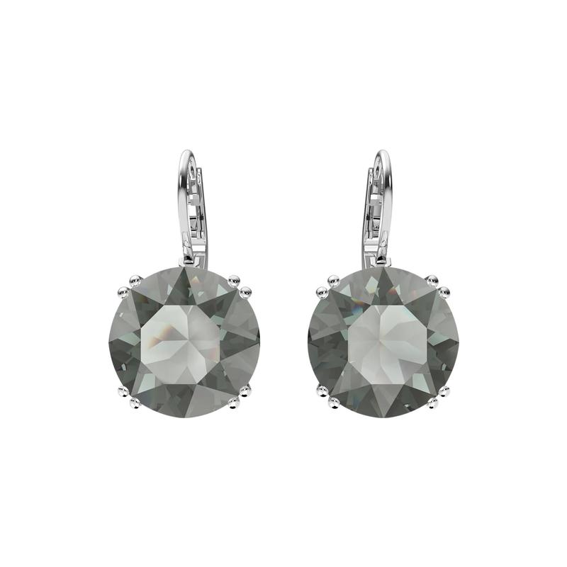 Swarovski Millenia drop earrings round cut women black 5636567