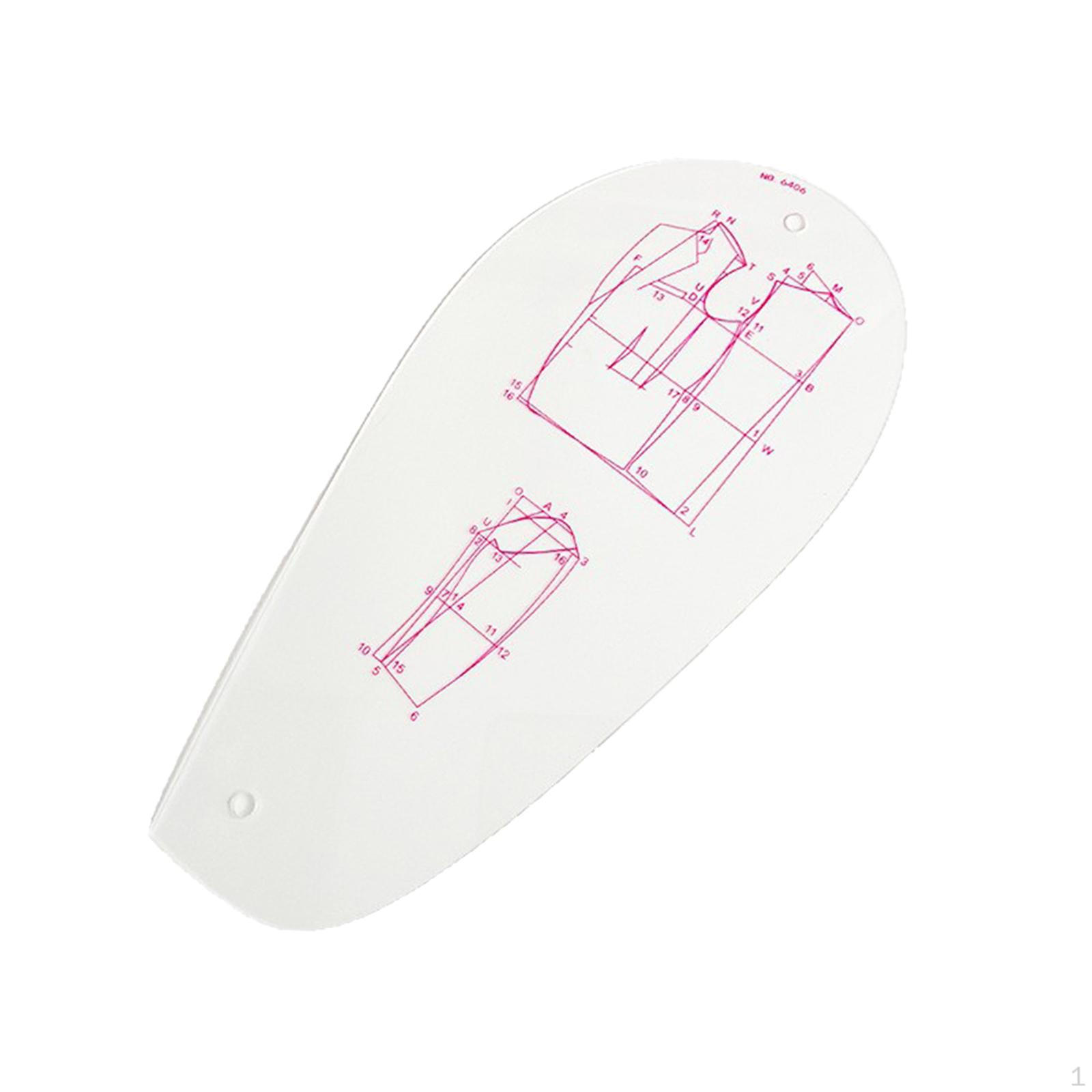 

French Curve Ruler Sewing Templates Multipurpose Sleeve Necklines Armholes Drafting for Beginners