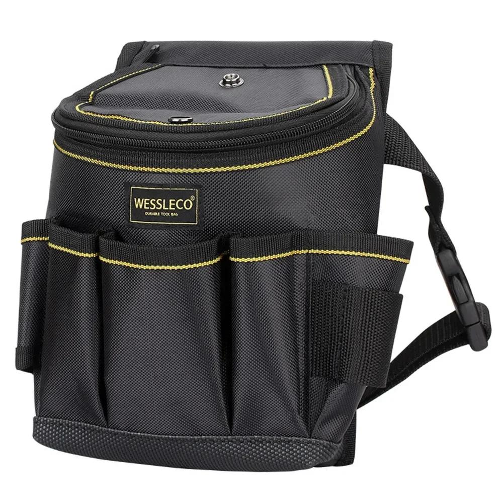 New Tool Waist Bag Multi-functional Maintenance Toolbag Canvas Electrician Belt Hardware Toolkit For Men Construction Sites