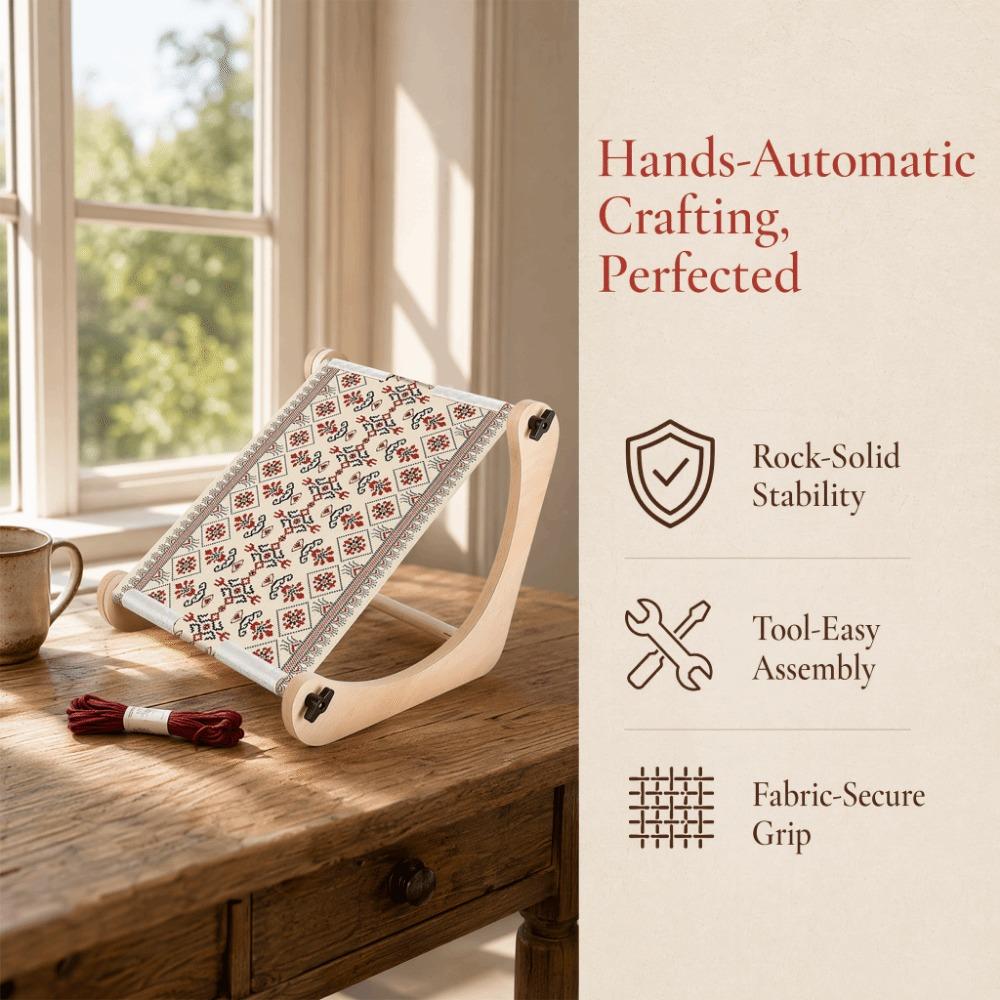 Adjustable Embroidery Table Stand Sturdy Embroidery Hoop Holder Tabletop Sewing