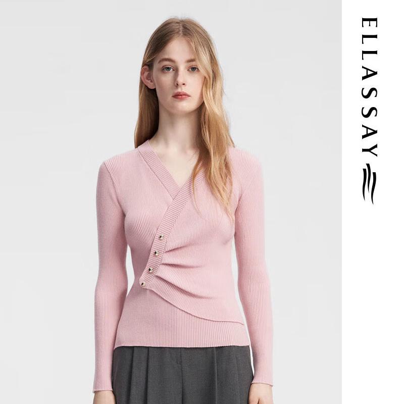 

ELLASSAY Женский трикотажный топ с расслабленной посадкой и плиссированной талией XS