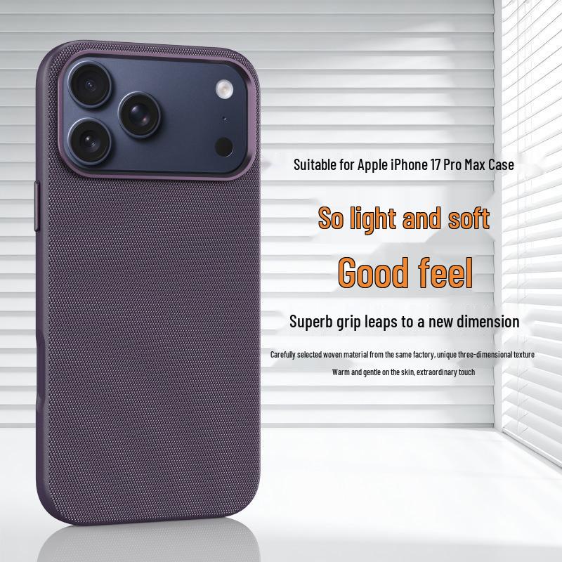 

iPhone 17 Pro Max Magnetic Cloth Texture Leather Case with Anti-fall Protection iPhone 16 Pro