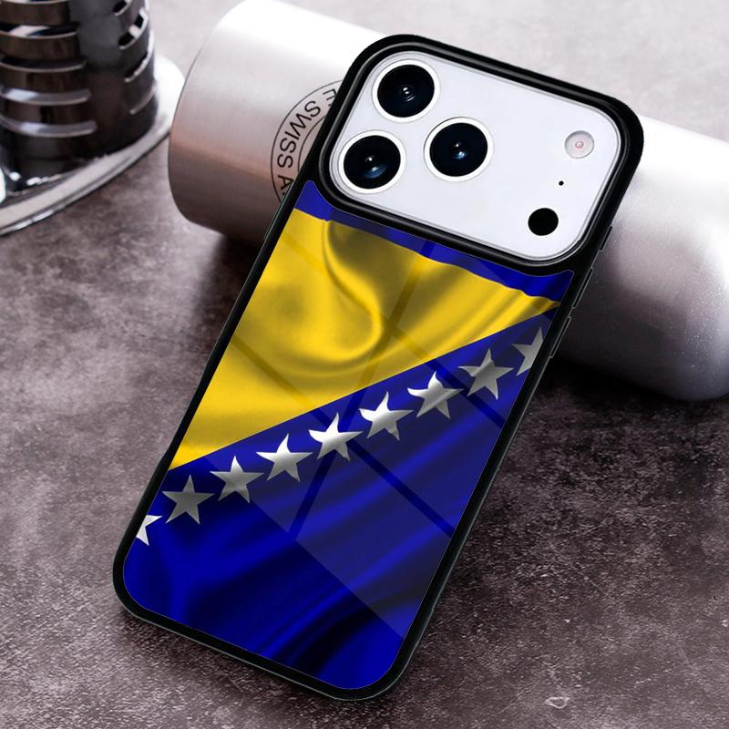 Bosnia and Herzegovina Flag print Phone Case For iPhone 17 16 15 14 13 12 11 Pro Max Plus 17Air Soft Silicone Cover