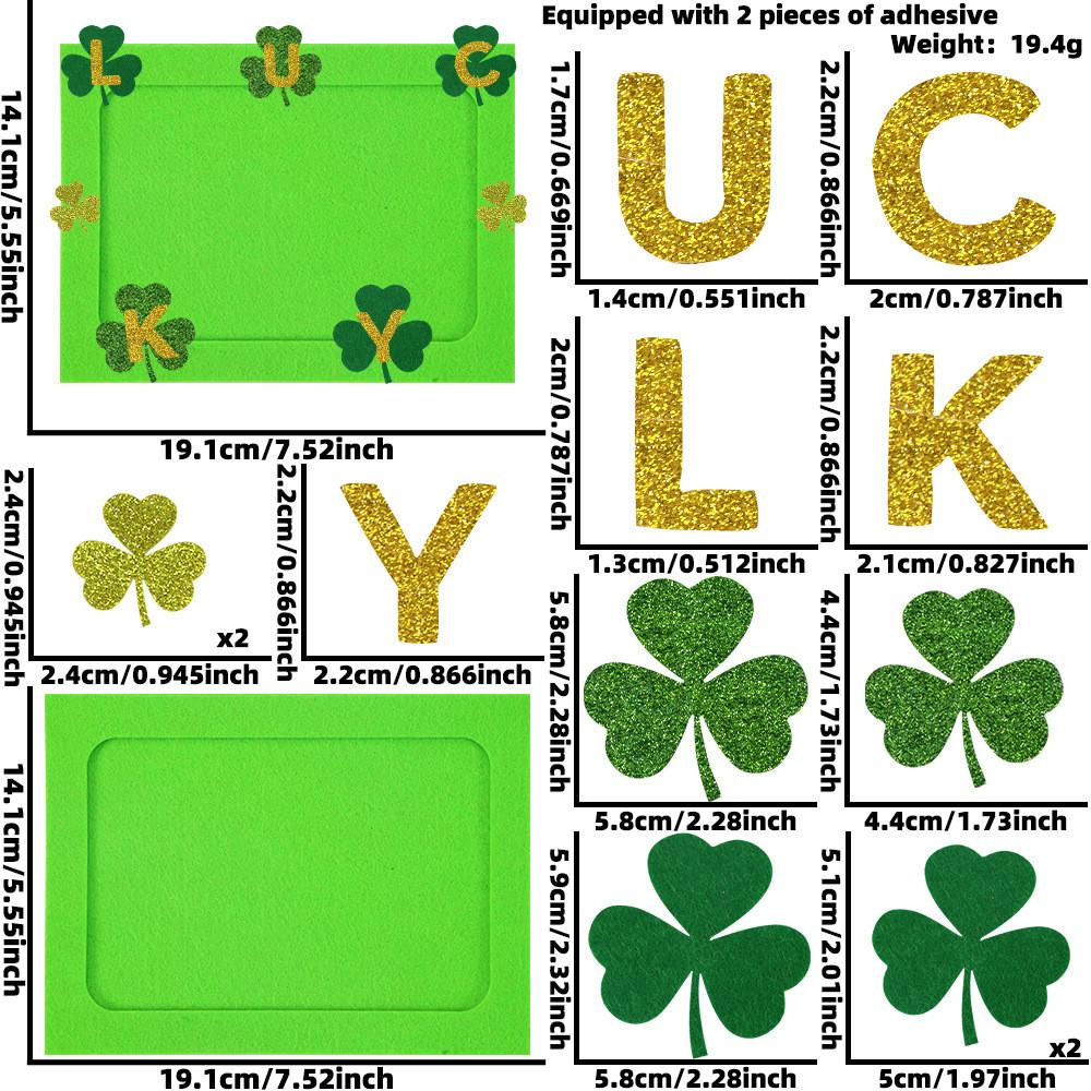 Diy Colorful Irish Photo Frame Set In Orange Yellow Green Shades Perfect For St Patricks Day Festivities And Decor Home