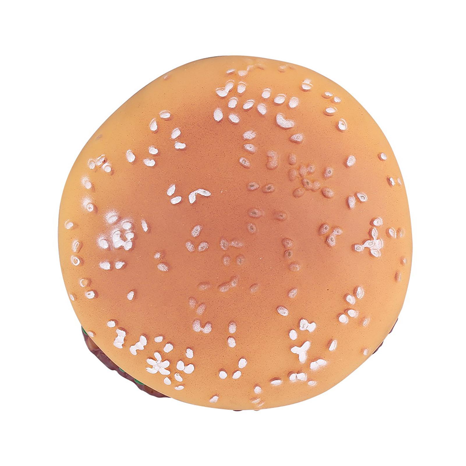 

Pet Toy Sound Hamburger Food Shaped Squeaky Puppy Dog Play Toys Supplies