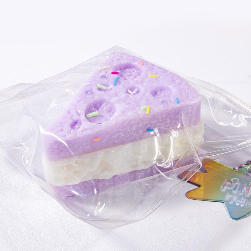 Süßes kuchenförmiges Squishy Fidget Toy Weich Langsam aufsteigend Pastell-Macaron-Farben Zur Stressbewältigung Zuhause Büro Kinder Spiel