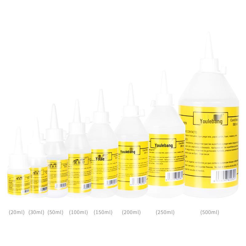 30ml Transparent Alcohol Glue for Kids' DIY Crafts: Non-woven Fabric, Hemp Rope, Styrofoam, and Pipe Cleaners