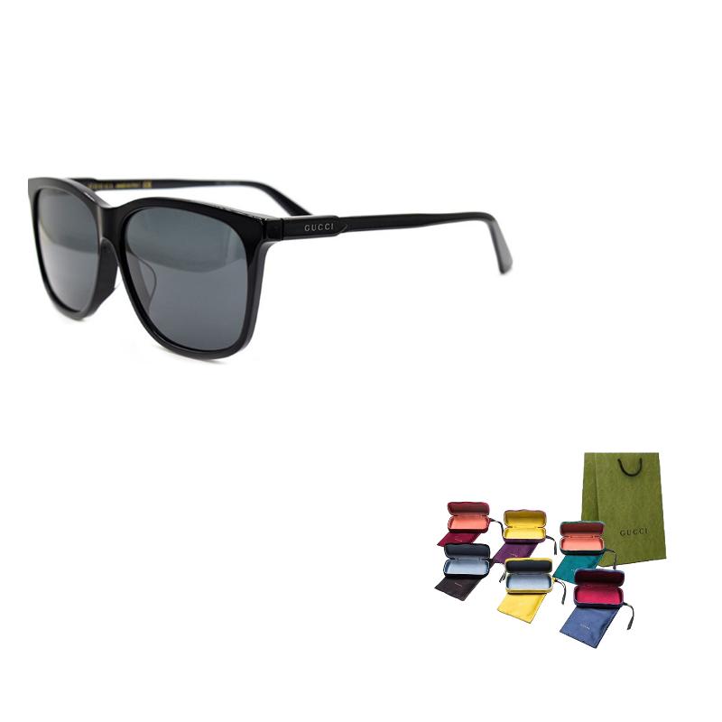 GUCCI Wise and Enterprising Plate Frame Butterfly Sunglasses Men's Black