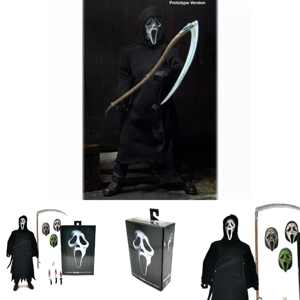 Neca Scream Ghostface Killer Edição Deluxe Figura de Ação Modelo Colecionável de 7 Polegadas