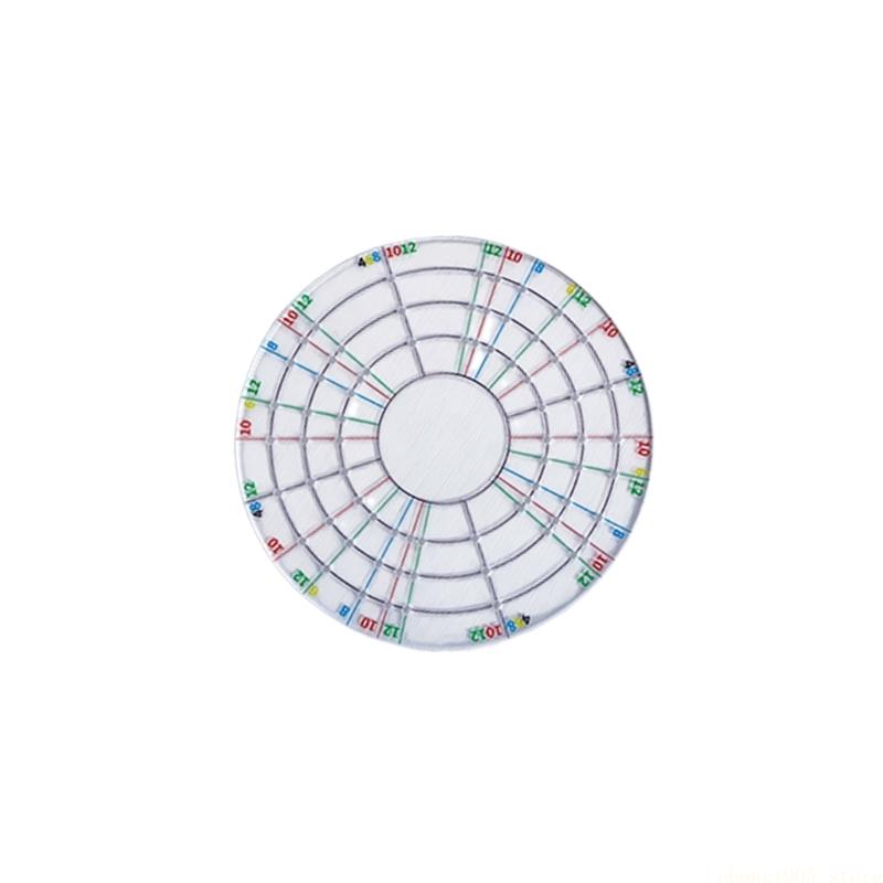 QX2E Sturdy Plastic Round Measuring Guide For Studio Use And Classroom Teaching