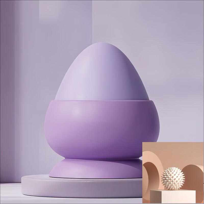 Yiming Suction Cup Fascia Ball with Hedgehog Massager