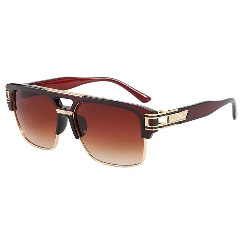 

Fashion Square Sunglasses Men Women Vintage Luxury Brand Design Oversized Sun Glasses Shades UV400 Oculos De Sol As Picture