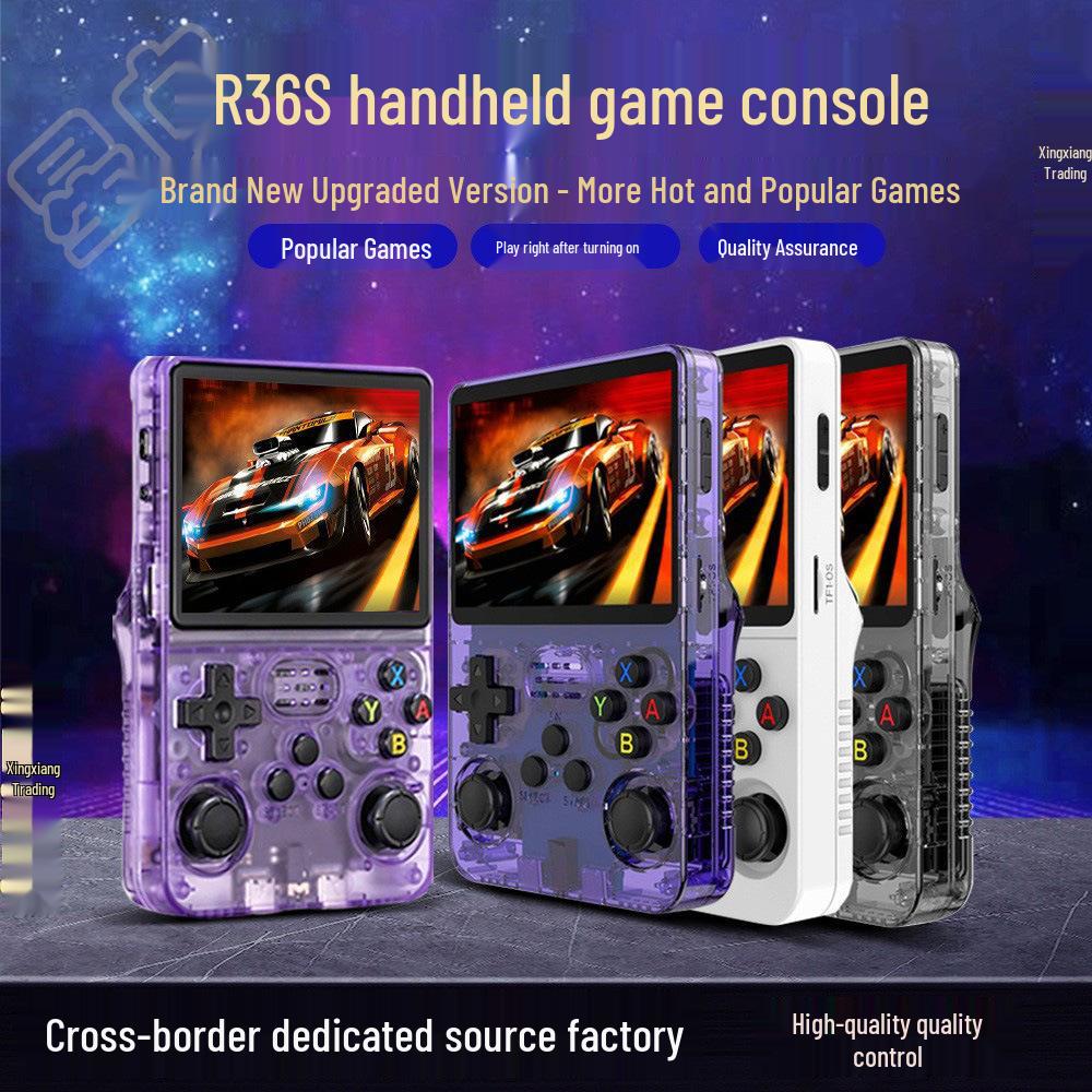 R36s Retro Android Handheld: Classic Arcade All-in-One Game Console