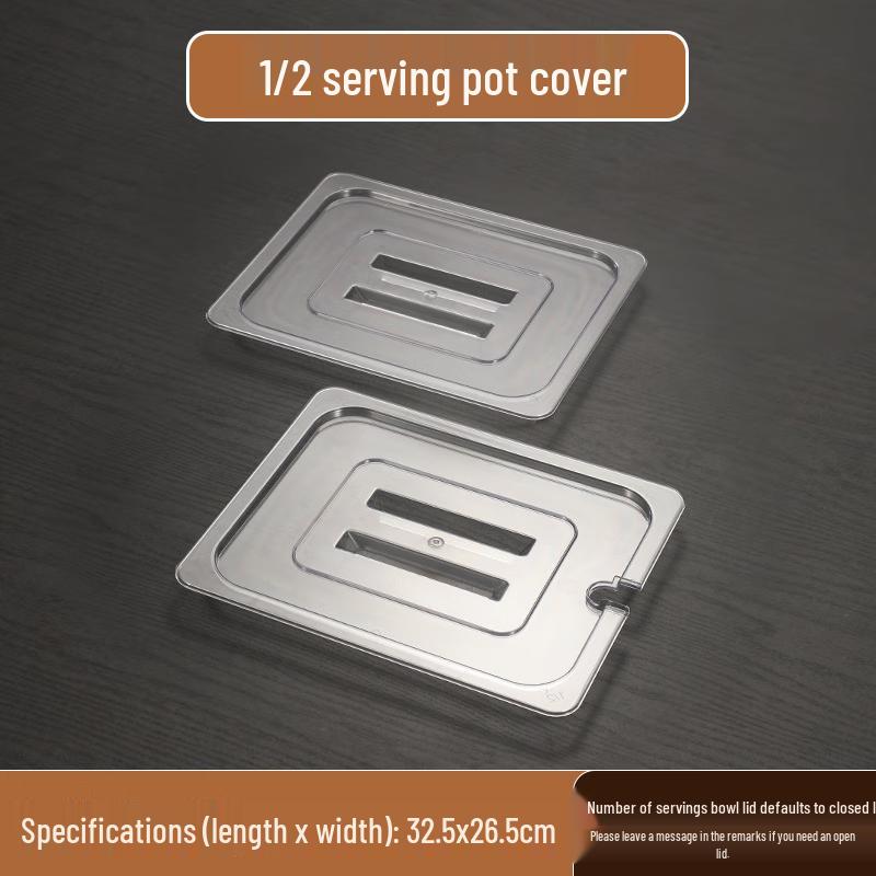 Acrylic Transparent Food Pan Cover