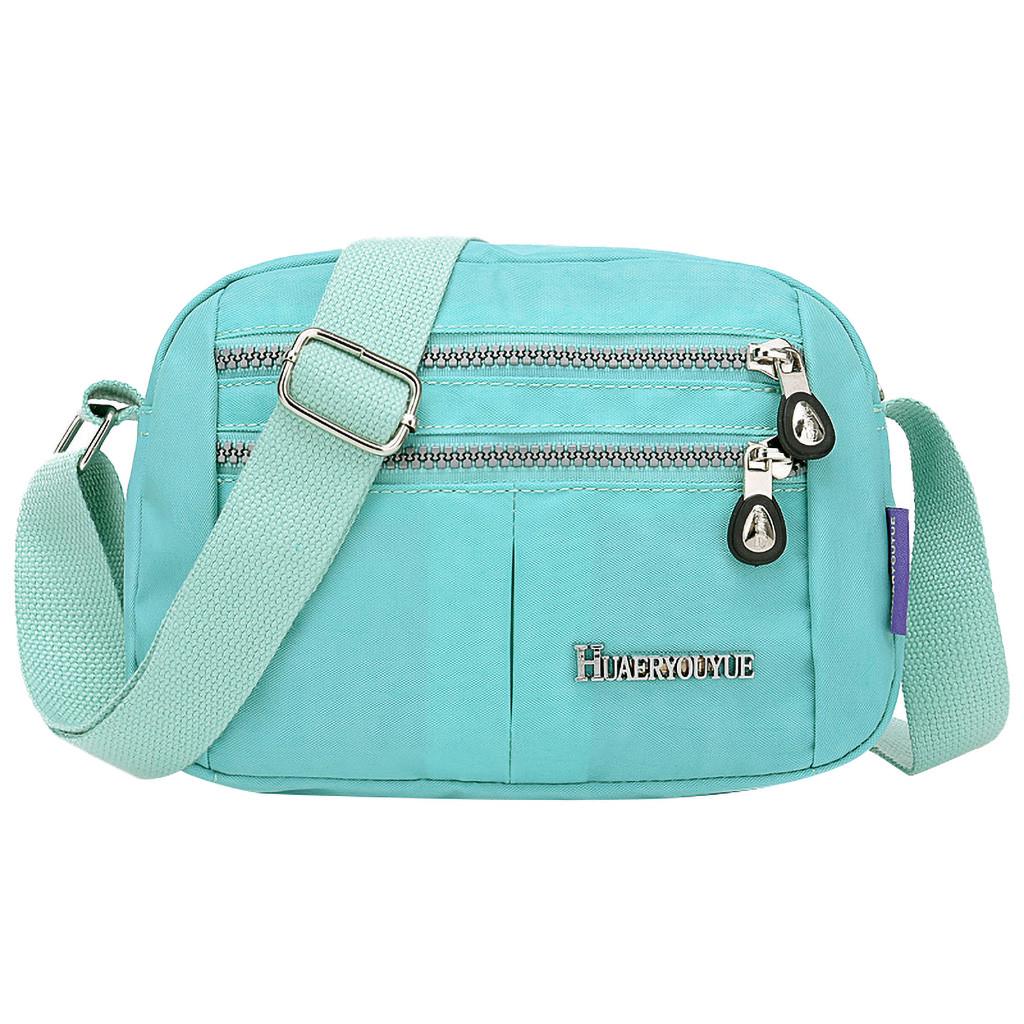 

Жіноча нейлонова сумка через плече. Водонепроникна елегантна щоденна сумочка для покупок зелений