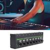 Headphone Amplifier 8 Channel Low Noise Portable Stereo Amplifier with RGB Light for Studio Family K