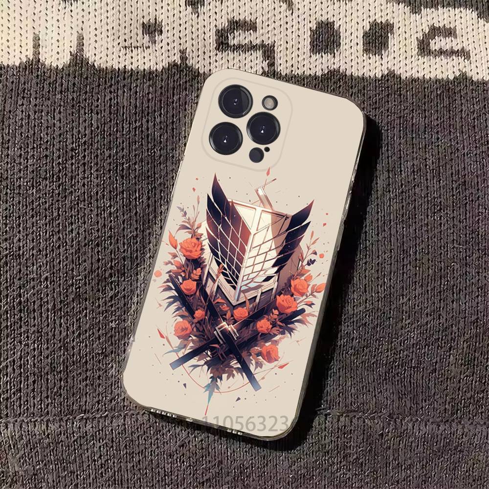 

Attack on T-Titan Mikasa Phone Cases For iPhone 17 16 15 14 13 12 11 Pro Max Plus Luxury Camera Protection Plastic iPhone12PRO